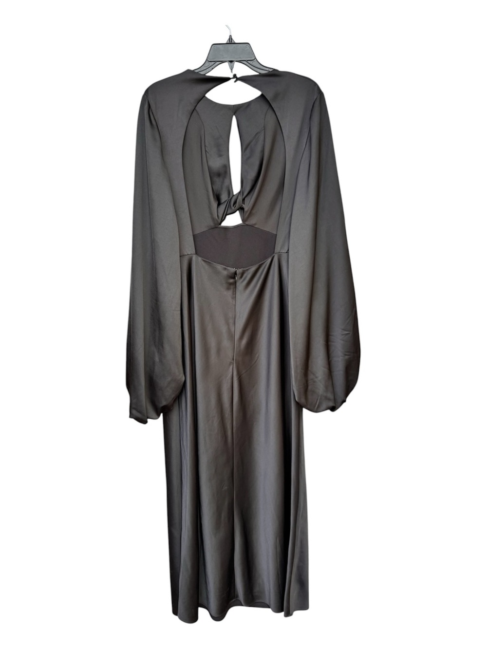 Significant Other Demi Dress Black Open Back Cutout Balloon Sleeve US 10 - Picture 5 of 8